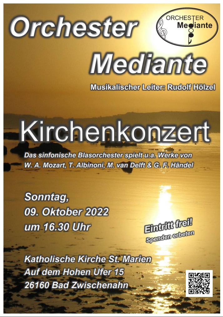 Plakat fr das Kirchenkonzert am 09.10.2022